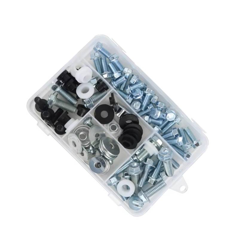 yongewu Schrauben Motorrad Kompatibel Mit Für KDX80 KDX175 KDX200 Motorrad Schrauben Und Muttern Set Verkleidungsschrauben Kit Verkleidungsclips Karosserieschrauben Muttern von yongewu