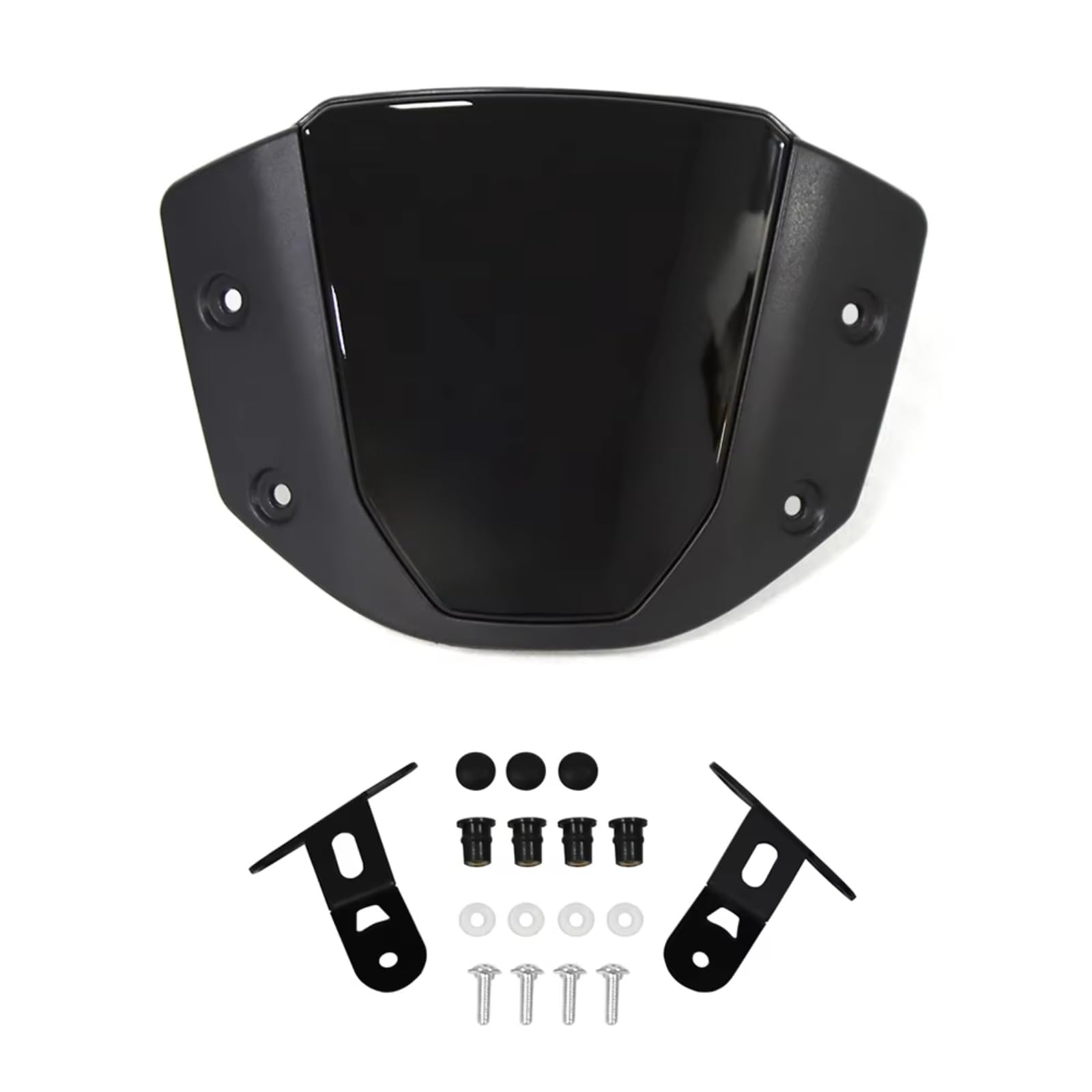 yongewu Windschild Spoiler Für CB1000R 2018 2019 2020 Für CB650R 2019 2020 2021 2022 2023 Motorrad-Windschutzscheibe Windschutz Frontscheibe Windabweiser Motorrad-Windschutzscheibe(Bright Black) von yongewu