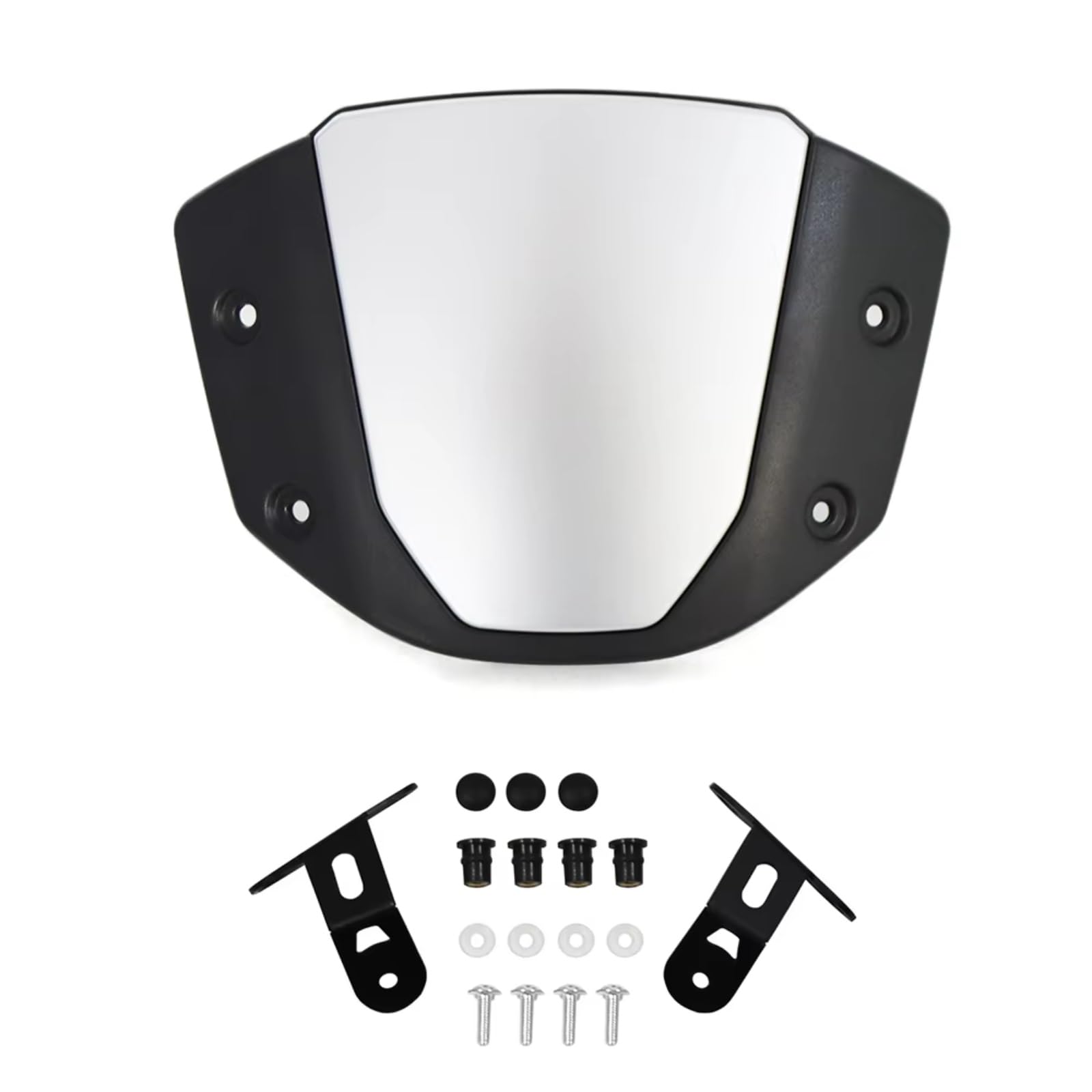 yongewu Windschild Spoiler Für CB1000R 2018 2019 2020 Für CB650R 2019 2020 2021 2022 2023 Motorrad-Windschutzscheibe Windschutz Frontscheibe Windabweiser Motorrad-Windschutzscheibe(Silver) von yongewu