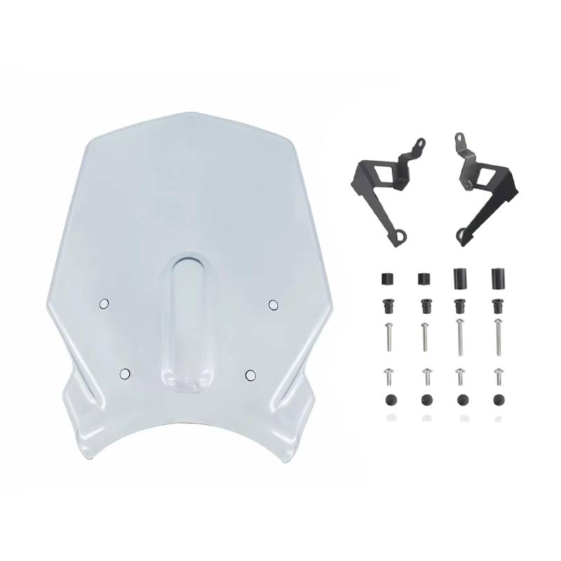 yongewu Windschild Spoiler Für CB250R Für CB300R 2018 2019 2020 2021 2022 2023 Motorrad Windschutzscheibe Front Windabweiser Windschutzscheibe Motorrad Windschutzscheibe Zubehör(Light Smoke) von yongewu