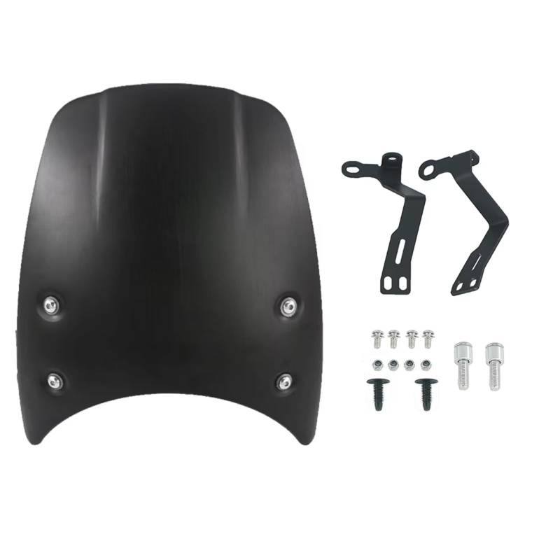 yongewu Windschild Spoiler Für RNineT Pure 2014 2015 2016 2017 2018 2019 2020 2021 2022 Motorrad-Windschutzscheibe Windschutzscheibe Deflektorschutz Motorrad-Windschutzscheibe(Black) von yongewu