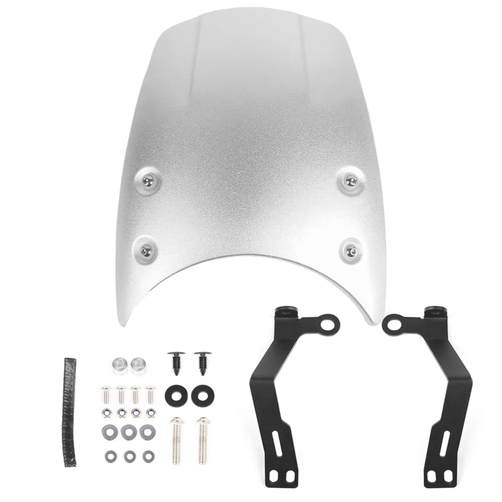 yongewu Windschild Spoiler Für RNineT Pure 2014 2015 2016 2017 2018 2019 2020 2021 2022 Motorrad-Windschutzscheibe Windschutzscheibe Deflektorschutz Motorrad-Windschutzscheibe(Silver) von yongewu