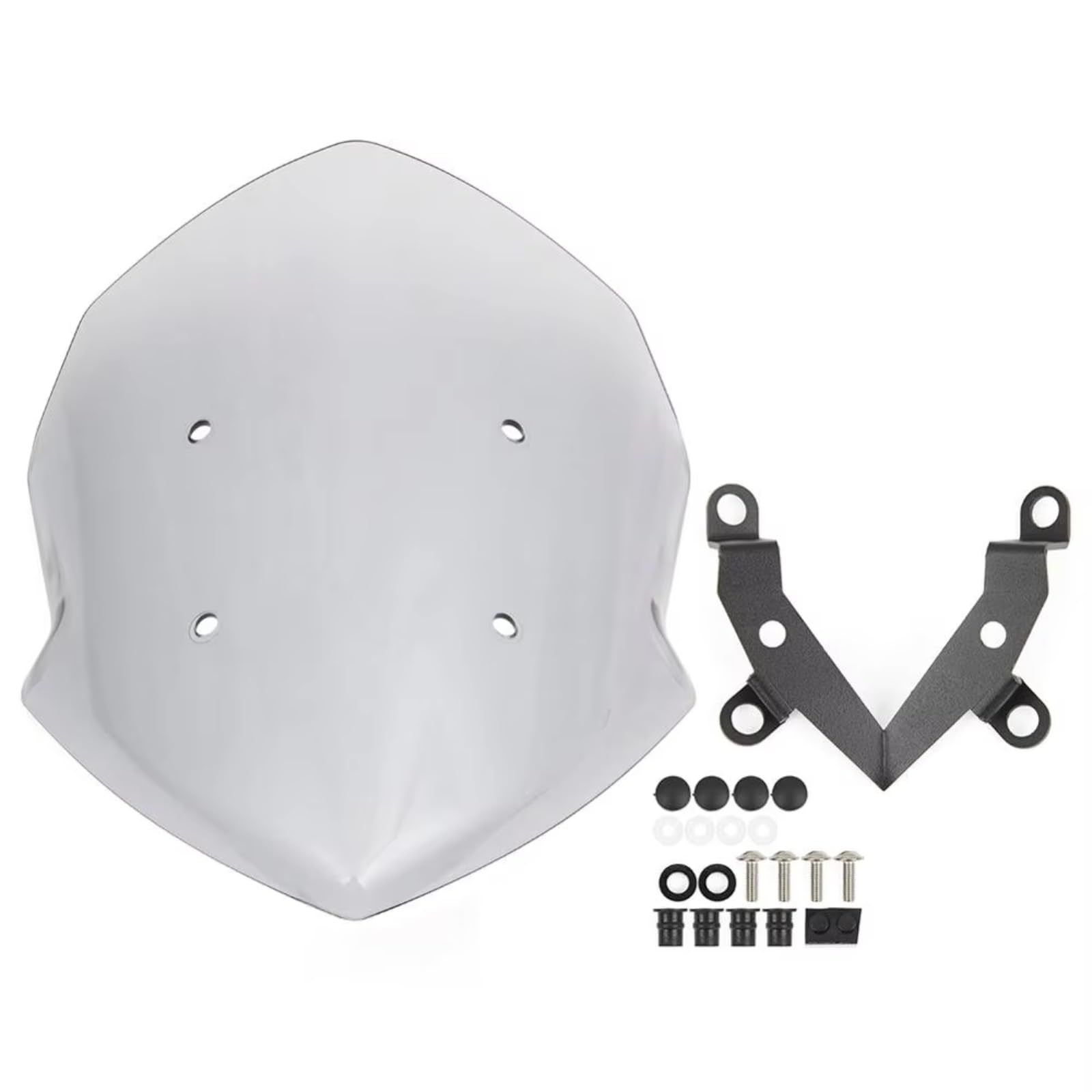 yongewu Windschild Spoiler Für Z125 2019 2020 2021 2022 2023 Motorrad-Windschutzscheibe Windschutzscheiben-Bildschirmvisier Mit Halterung Motorrad-Windschutzscheiben-Upgrade-Zubehör(Light Smoke) von yongewu