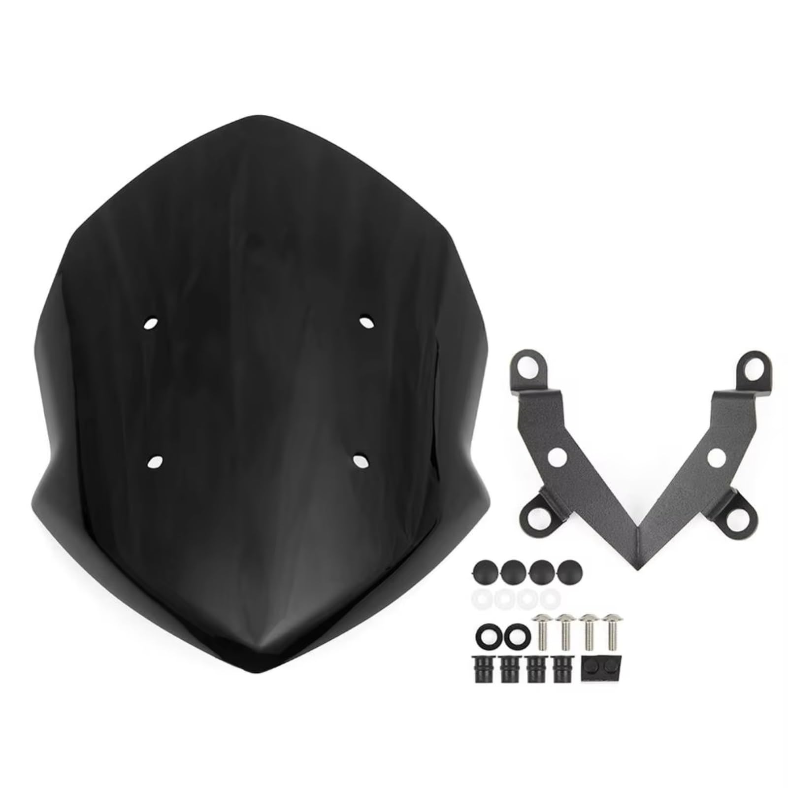 yongewu Windschild Spoiler Für Z125 2019 2020 2021 2022 2023 Motorrad-Windschutzscheibe Windschutzscheiben-Bildschirmvisier Mit Halterung Motorrad-Windschutzscheiben-Upgrade-Zubehör(Smoke) von yongewu