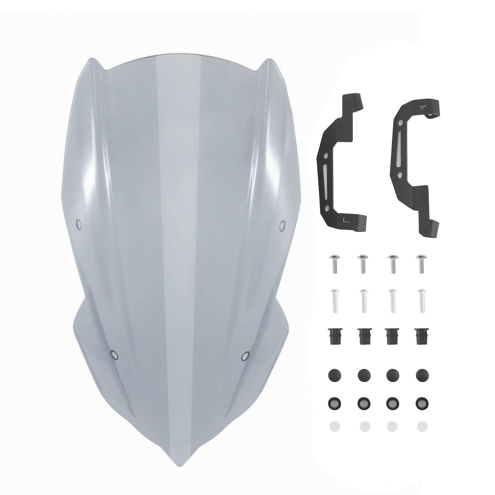 yongewu Windschild Spoiler Für Z400 2019 2020 2021 2022 2023 2024 Motorrad-Windschutzscheibe Windschutzscheibe Luftstrom Windabweiser Fly Screen Visierschutz Motorrad-Windschutzscheibe(Light Smoke) von yongewu