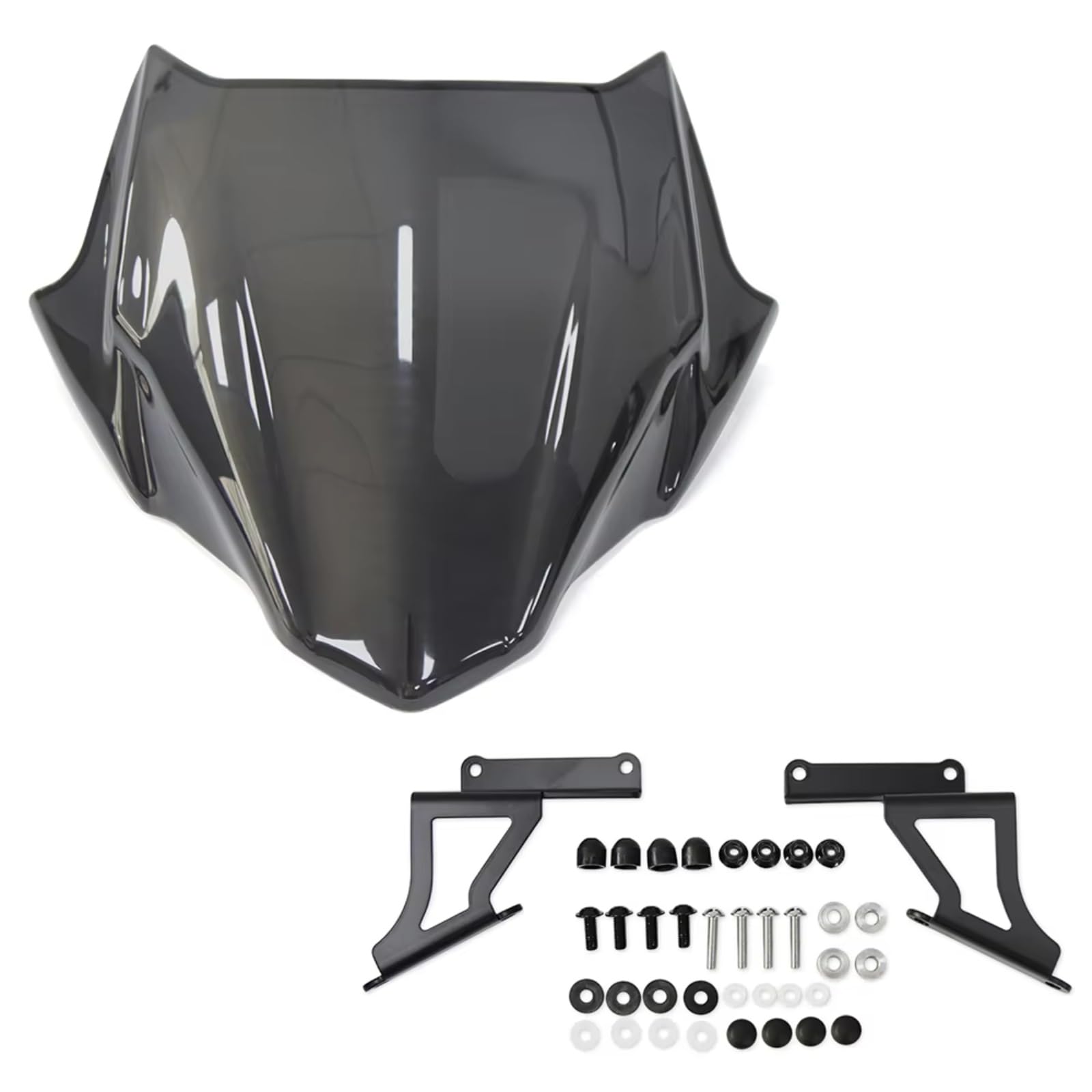 yongewu Windschild Spoiler Für Z650 Für Z900 2020 2021 2022 2023 2024 Motorrad Windschutzscheibe Windscreens Windabweiser Visier Visier Upgrade Zubehör(Dark Gray) von yongewu