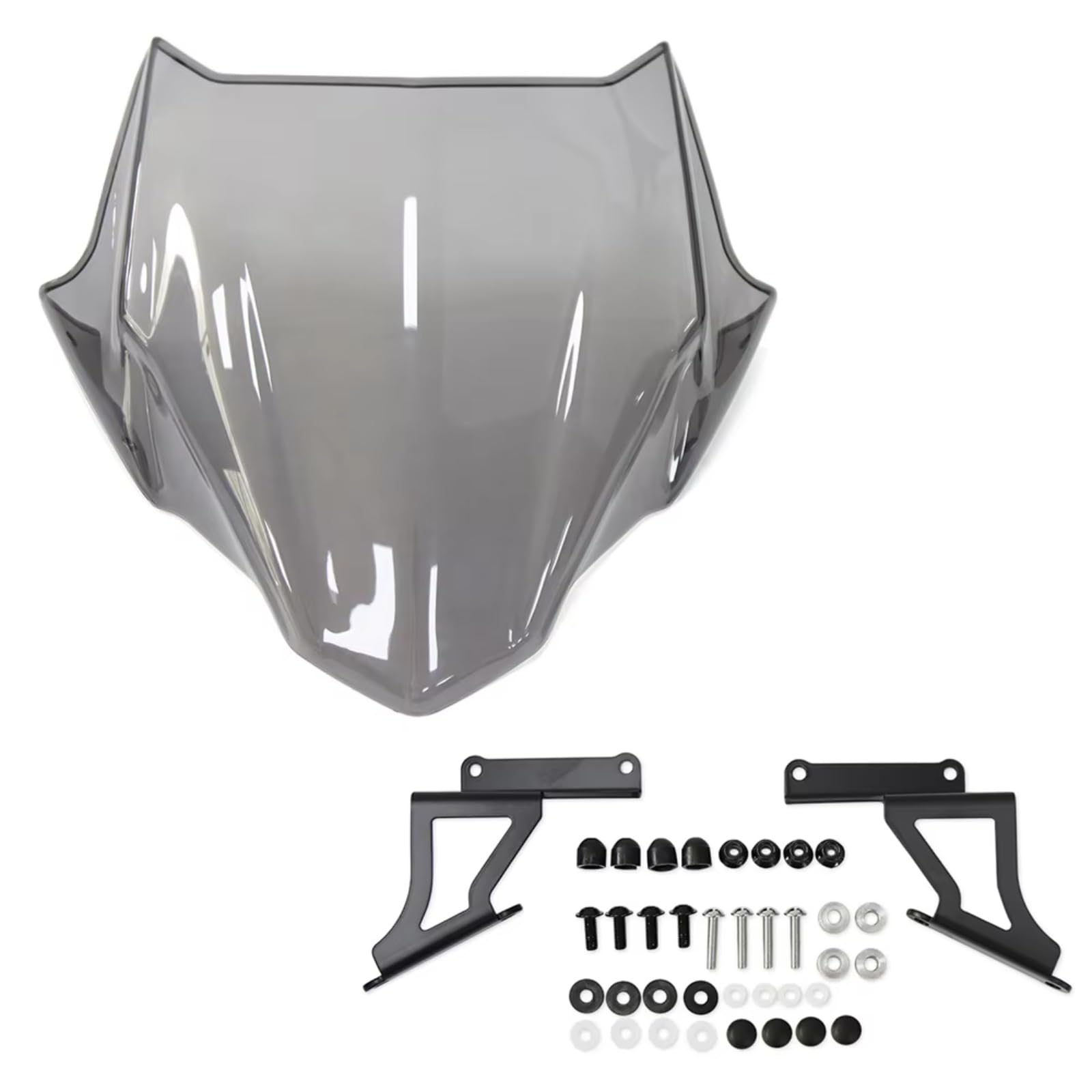 yongewu Windschild Spoiler Für Z650 Für Z900 2020 2021 2022 2023 2024 Motorrad Windschutzscheibe Windscreens Windabweiser Visier Visier Upgrade Zubehör(Light Gray) von yongewu