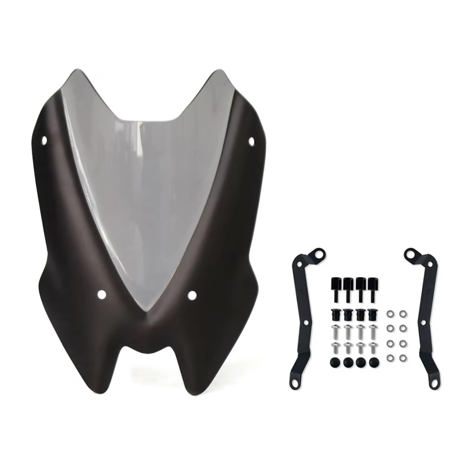 yongewu Windschild Spoiler Für Z900 2020 2021 2022 2023 2024 Motorrad Windschutzscheibe Windschutz Bildschirm Halterung Motorrad Windschutzscheibe Windschutz Deflektor Zubehör(Gray) von yongewu