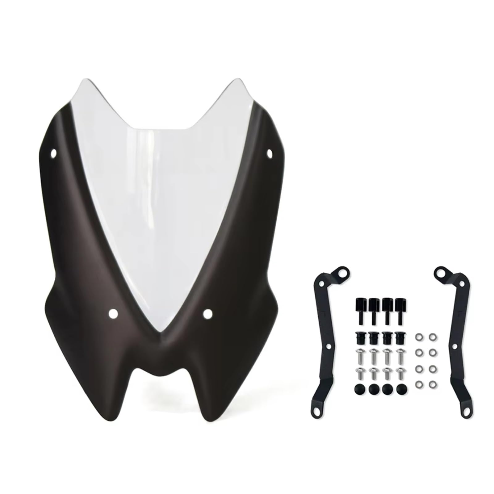 yongewu Windschild Spoiler Für Z900 2020 2021 2022 2023 2024 Motorrad Windschutzscheibe Windschutz Bildschirm Halterung Motorrad Windschutzscheibe Windschutz Deflektor Zubehör(Transparent) von yongewu