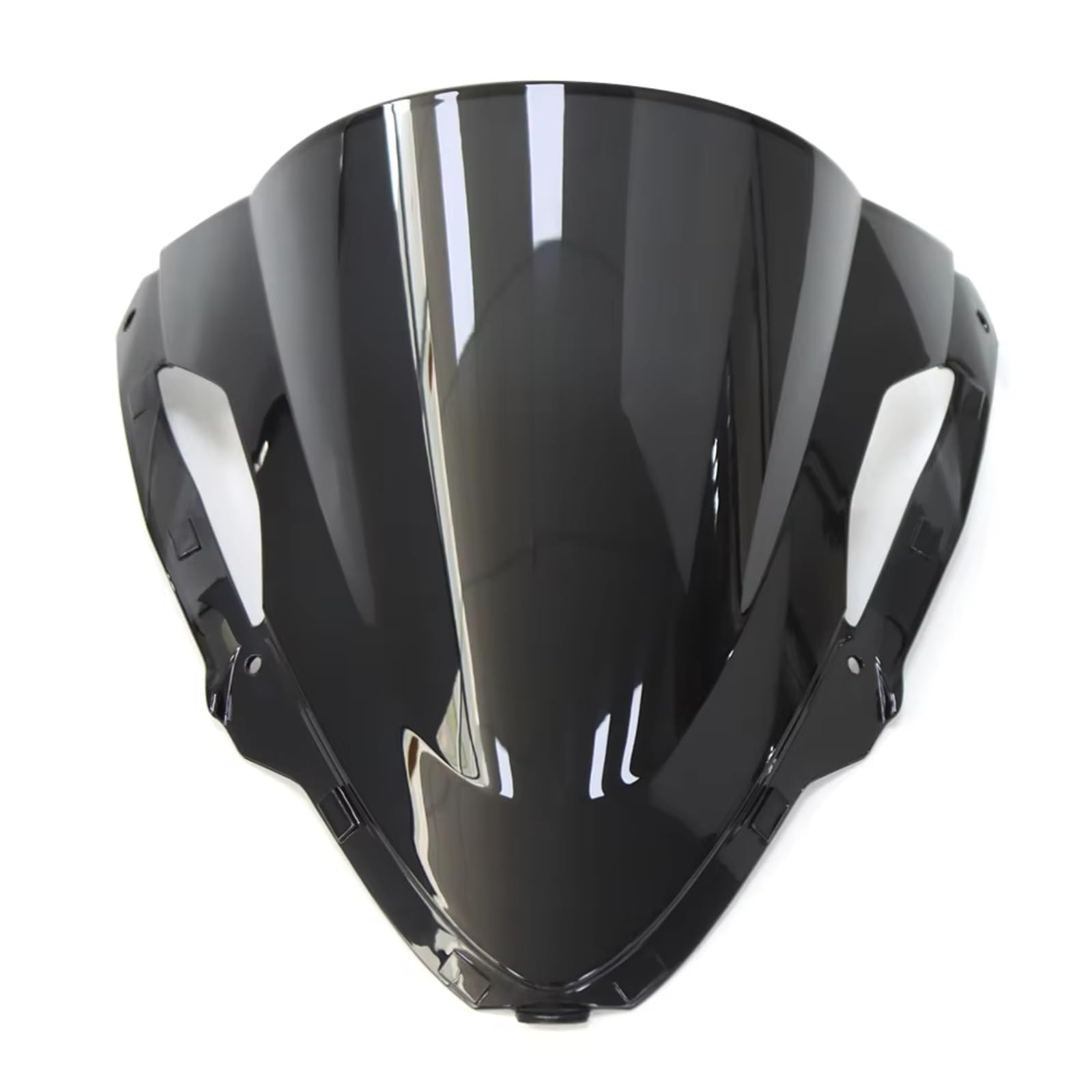 yongewu Windschild Spoiler Für ZX6R 2024 Motorrad Windschutzscheibe Windschutzscheibe Windabweiser Motorrad Windabweiser Upgrade Zubehör Ersatz(Black) von yongewu