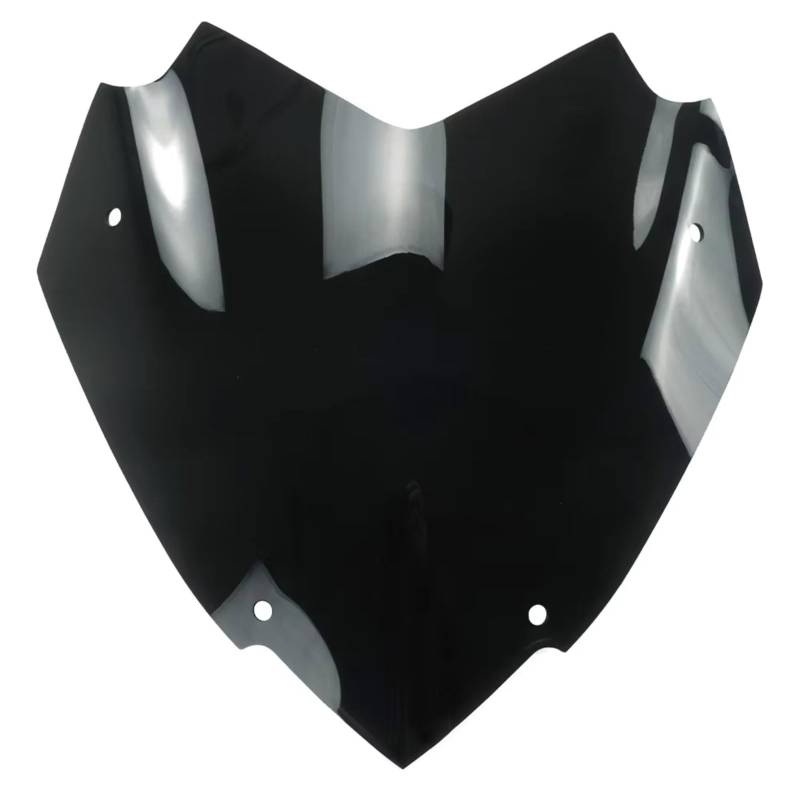 yongewu Windschild Spoiler Kompatibel Mit Für X-MAX250 Für X-MAX300 2018 2019 2020 2021 2022 Motorrad-Sport-Windschutzscheibe Windschutzscheibe Visier Double Bubble Zubehör(Black) von yongewu