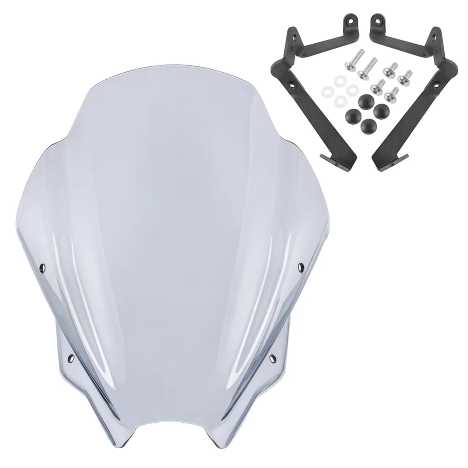 yongewu Windschild Spoiler Kompatibel Mit Suzuki Für GSX-8S 2023 2024 Motorrad-Luft-Windschutz-Deflektor Motorrad-Windschutzscheibe Windschutzscheiben-Deflektor-Upgrade-Zubehör(Light Smoke) von yongewu