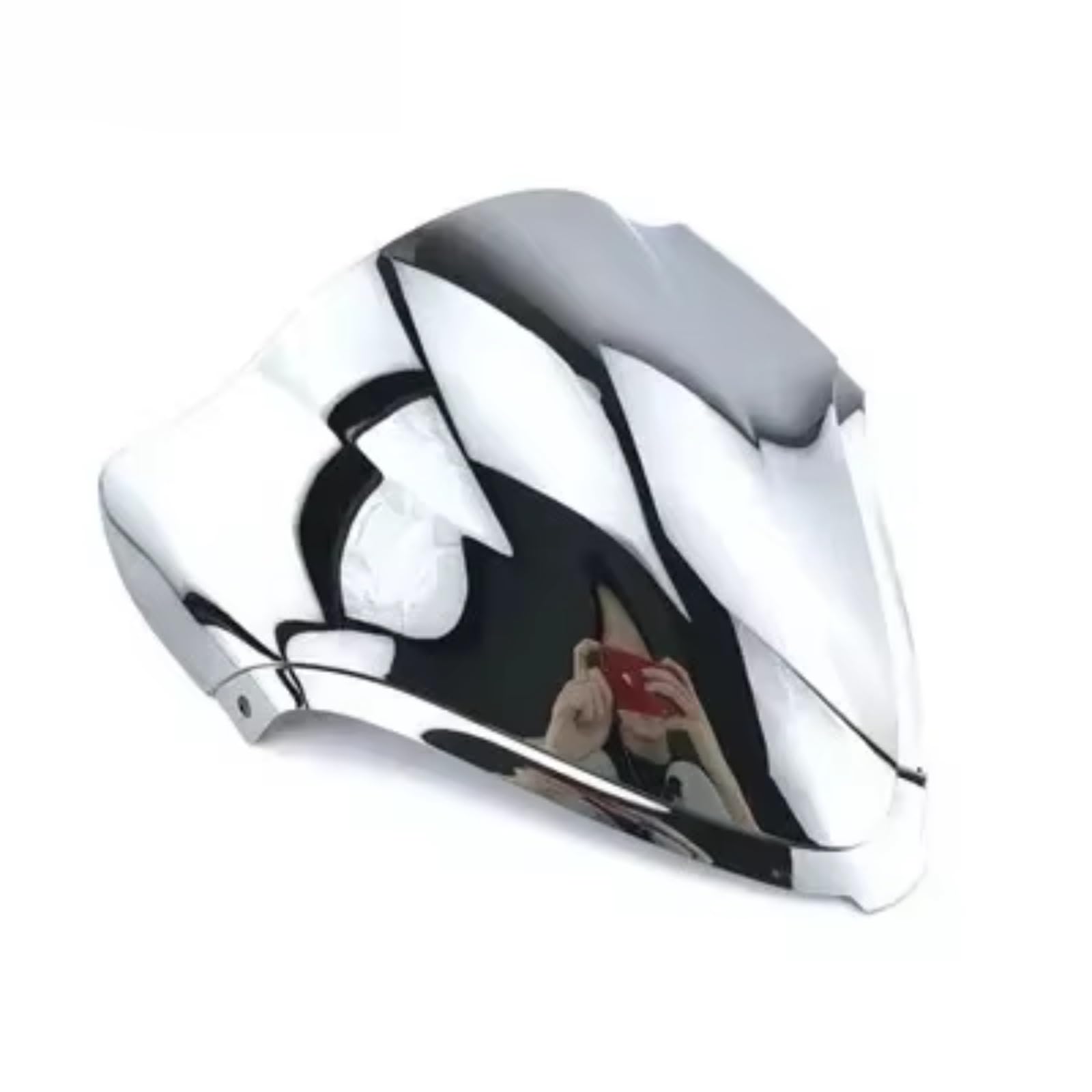 yongewu Windschild Spoiler Kompatibel Mit Suzuki Für Hayabusa Für GSX1300R 2008 2009 2010 2011 2012 2013 2014 2015 2016 2017 2018 Motorrad Windschutzscheibe Windschutz(Chrome) von yongewu