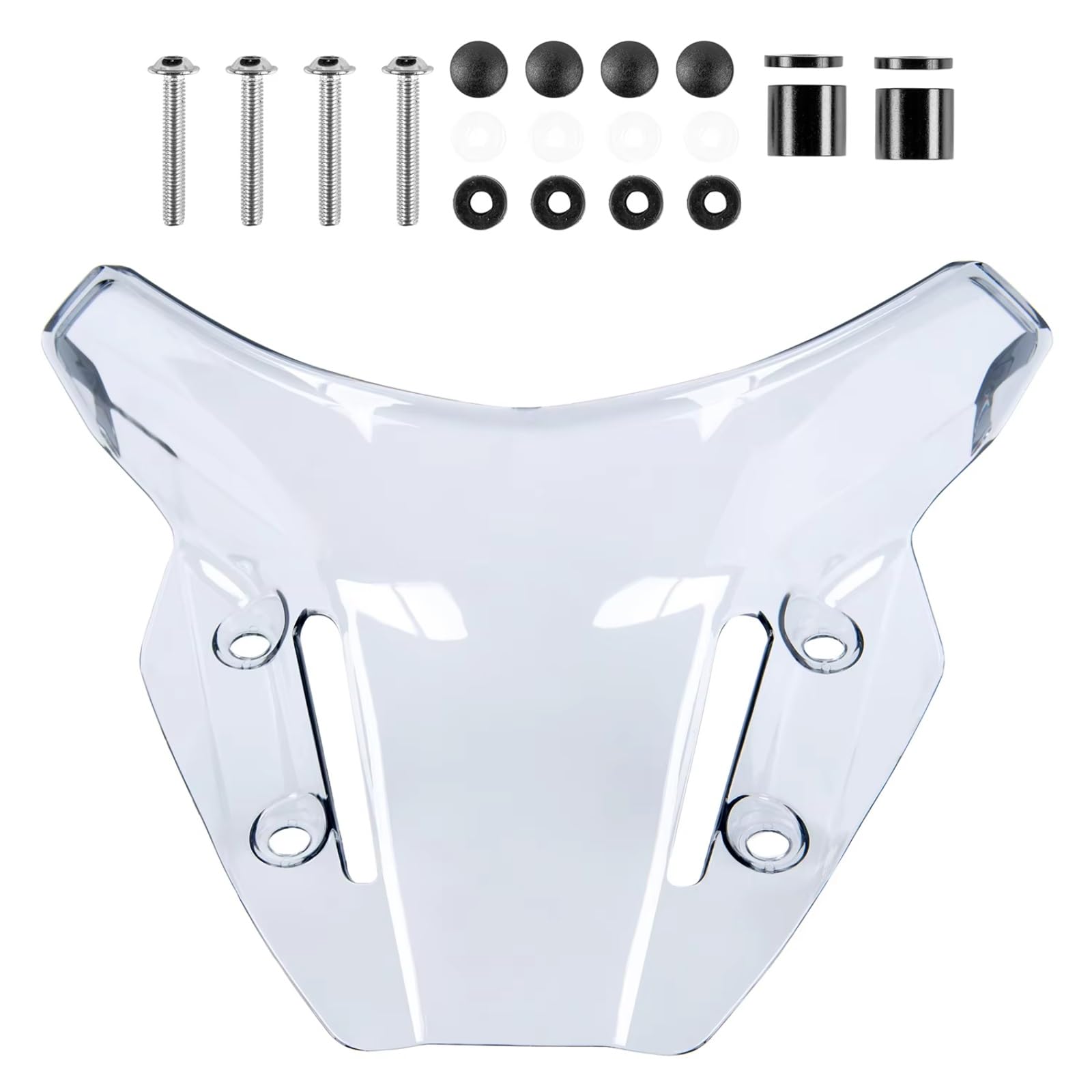 yongewu Windschild Spoiler Kompatibel Mit Yamaha Für MT-09 2021 2022 2023 Motorrad-Frontscheibe Windblende Luftstromabweiser Motorrad-Windschutzscheiben-Upgrade-Zubehör(Light Smoke) von yongewu