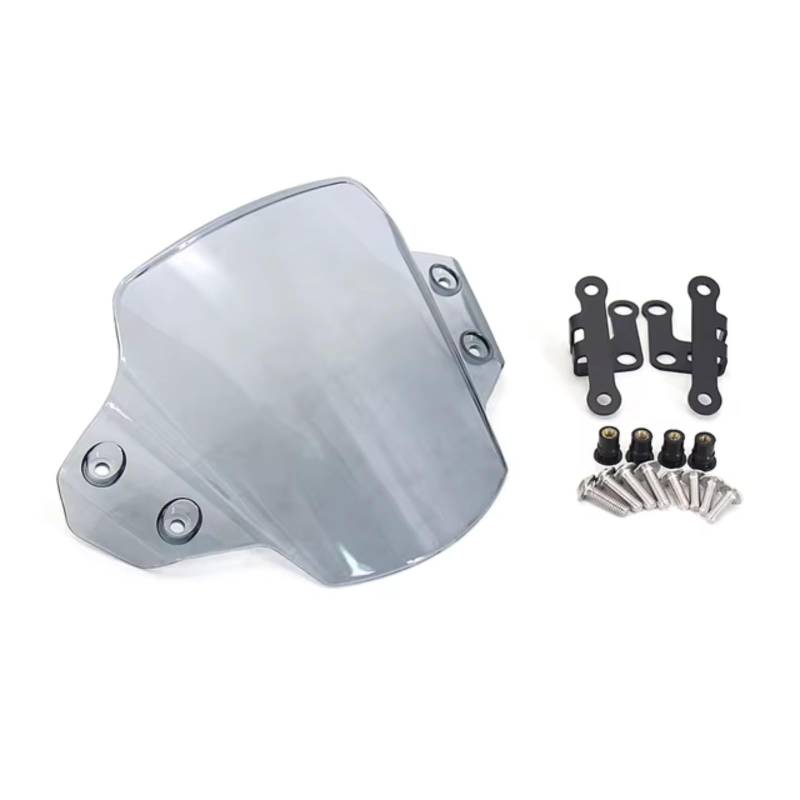 yongewu Windschild Spoiler Kompatibel Mit Yamaha Für MT-09 2021 2022 2023 Motorradzubehör Windschutzscheibe Windabweiser Windschutzscheibe Motorrad-Windschutzscheibe(Smoky Gray) von yongewu