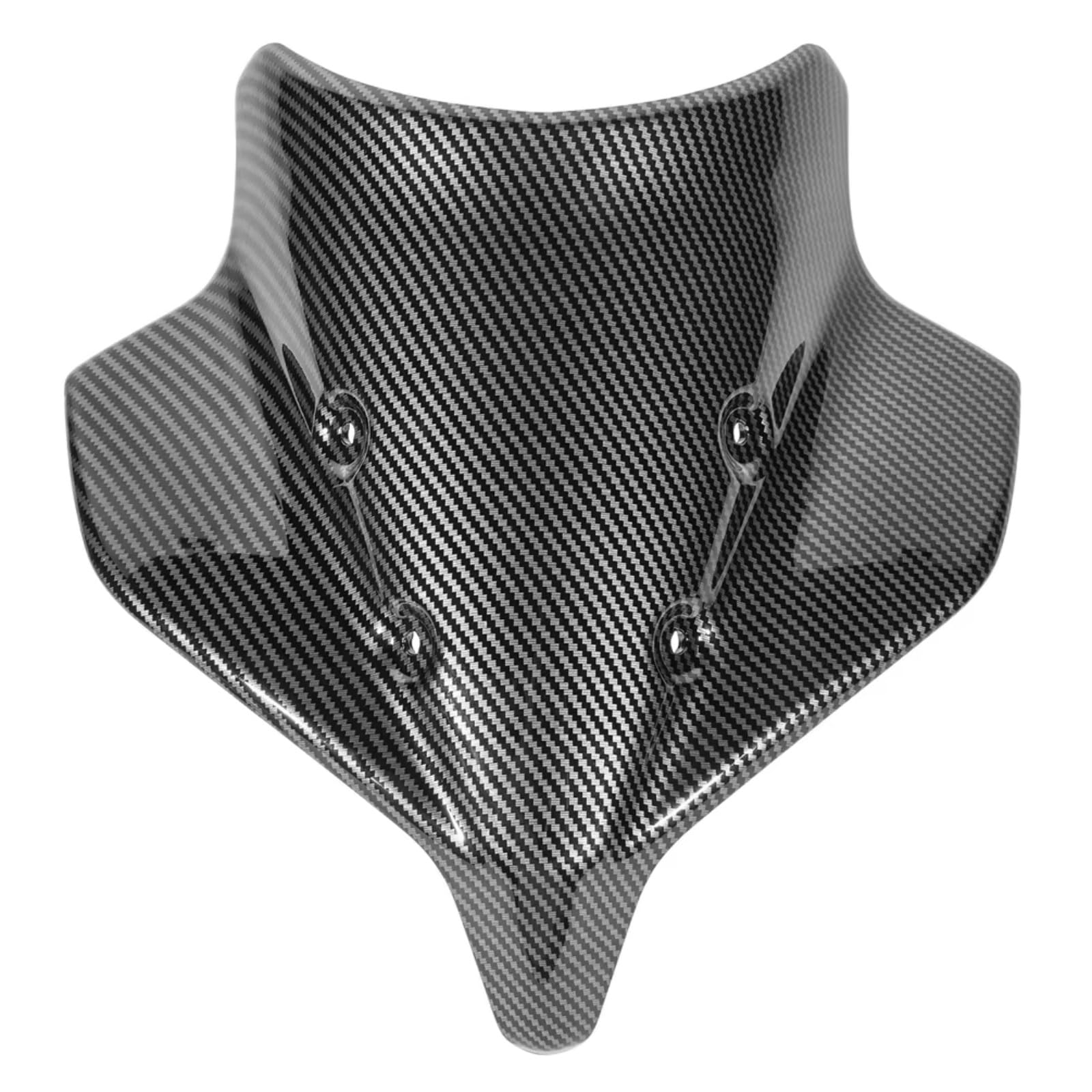yongewu Windschild Spoiler Kompatibel Mit Yamaha Für MT-10 SP 2022 2023 2024 2025 Motorrad Luft Wind Bildschirm Deflektor Zubehör Motorrad Windschutzscheibe Windschutz Deflektor(Carbon Fiber Look) von yongewu