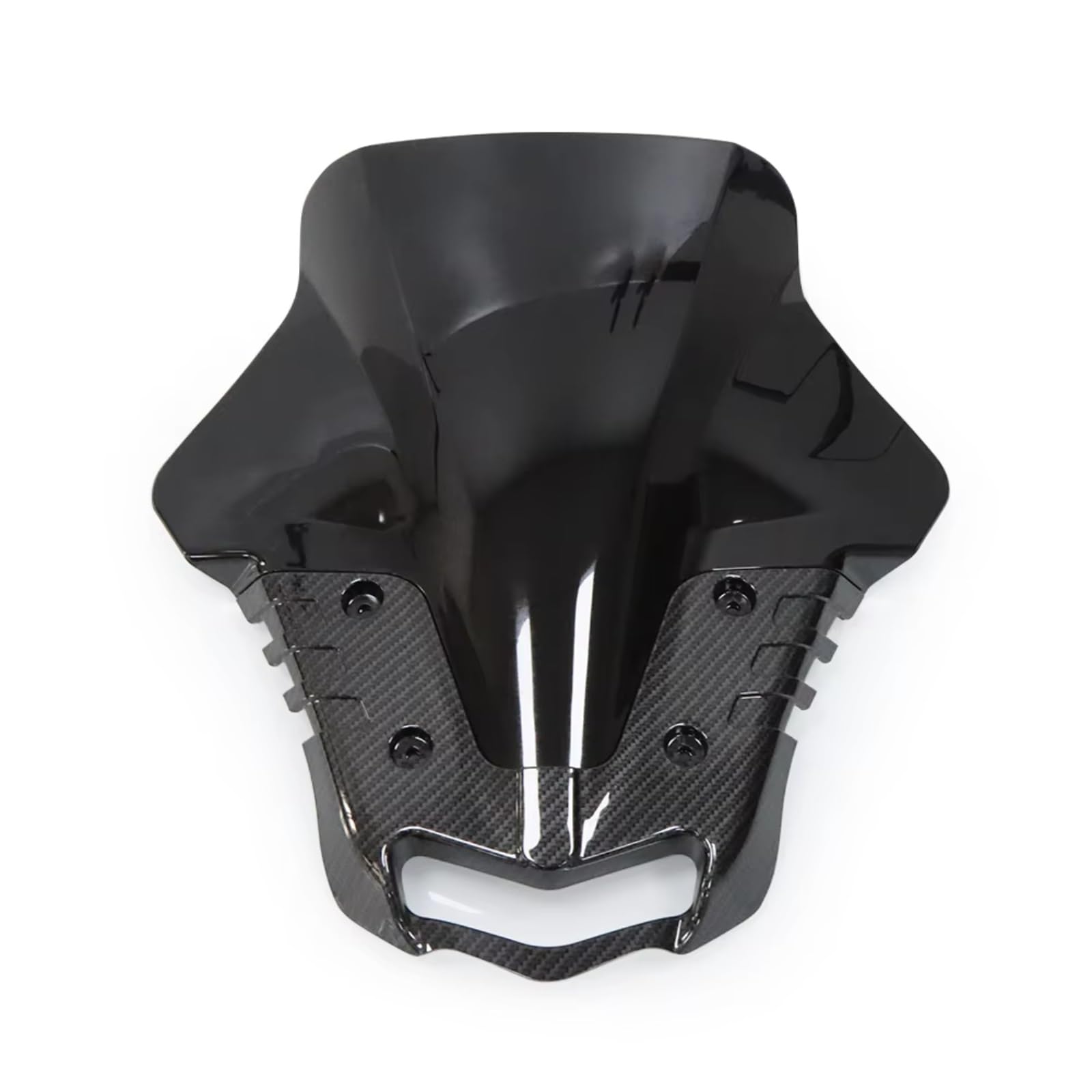 yongewu Windschild Spoiler Kompatibel Mit Yamaha Für XMAX300 Für XMAX125 2023 2024 2025 Motorrad-Windschutzscheiben-Windschutzscheiben-Kit Deflektor Motorrad-Windschutzscheiben-Zubehör(Black) von yongewu