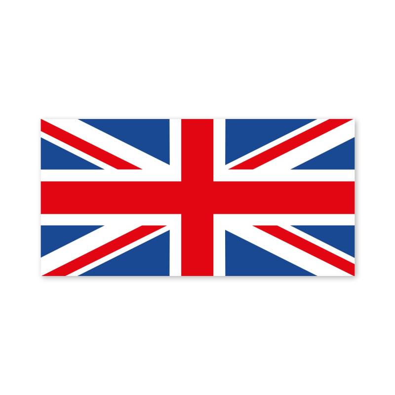 Aufkleber Großbritannien-Flagge I 10 x 4 cm I UK-Flag Union-Jack I Auto-Aufkleber Fan-Artikel England I wetterfest I kfz_005 von younikat