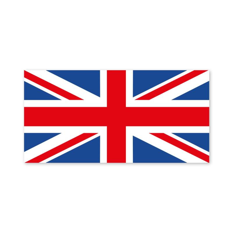 Aufkleber Großbritannien-Flagge I 10 x 4 cm I UK-Flag Union-Jack I Auto-Aufkleber Fan-Artikel England I wetterfest I kfz005 von younikat