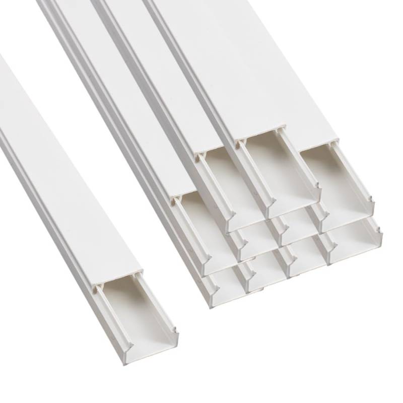 50x 1m yourDroid Kabelkanal - 15x10 mm weiss - Selbstklebend von your droid