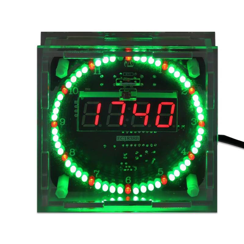 Bausatz Digitale Rotation LED Uhr mit Gehäuse DS1302 DIY-Elektronik Löten von your droid