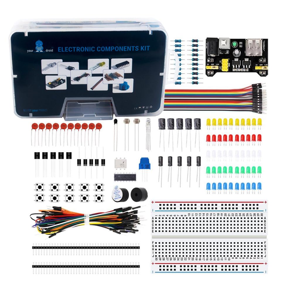 yourDroid Breadboard Elektronik Set kompatibel mit kompatibel mit Arduino, Raspberry Pi von your droid