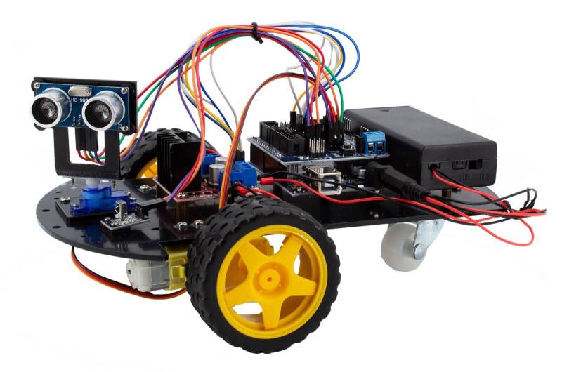 yourDroid Uno R3 2WD Smart Car Roboter Bausatz kompatibel mit Arduino Kompatibel von your droid