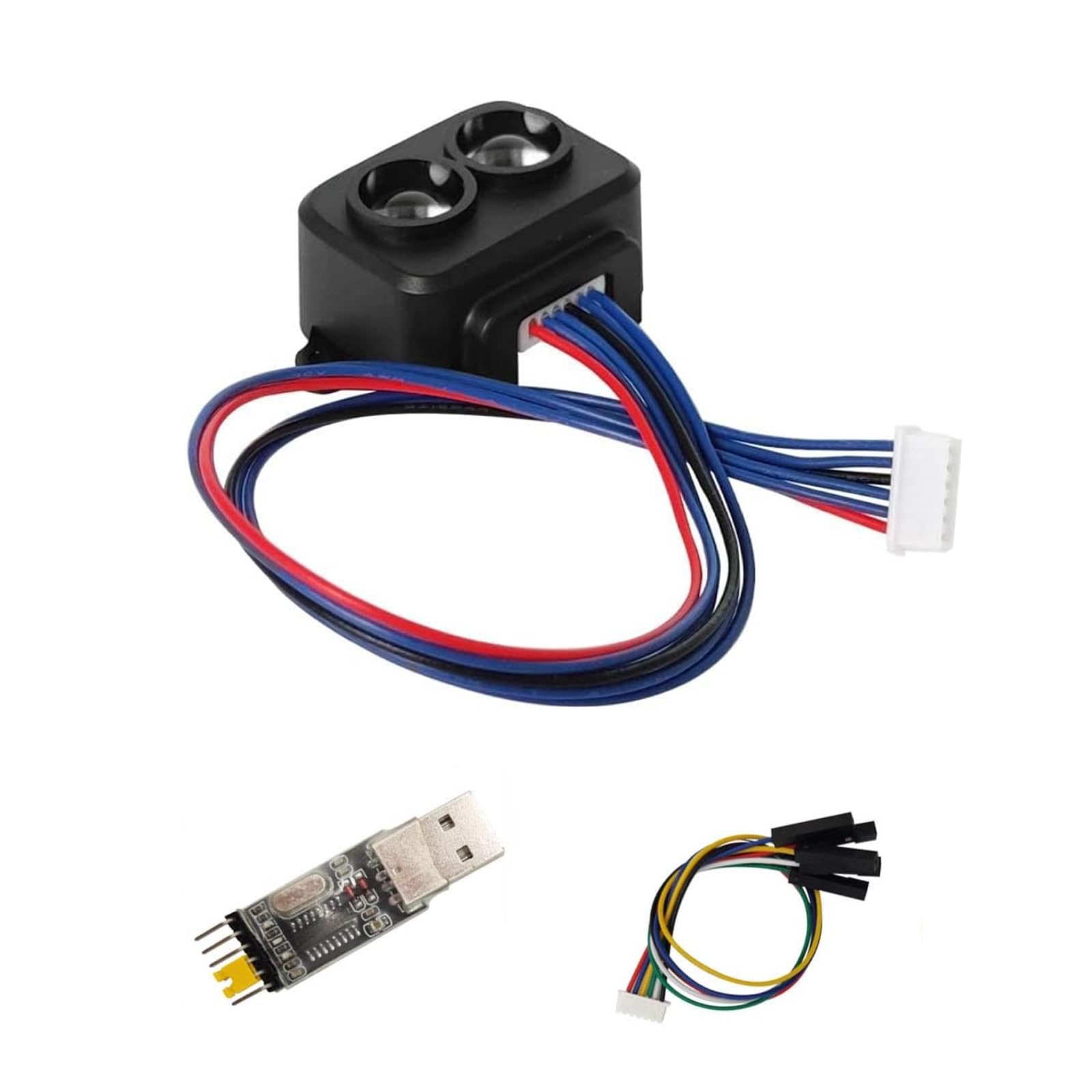 youyeetoo TF-Luna Lidar Sensor Module Single-Point Ranging Module 0.2-8m Measurement Range Distance, for Drone Industrial Sensing Robot Smart Home Support I/O, UART and I2C youyeetoo TF-Luna Lidar Sensor Module Single-Point Ranging Module 0.2-8m Measurement Range Distance, for Drone Industrial Sensing Robot Smart Home Support I/O, UART and I2C von youyeetoo
