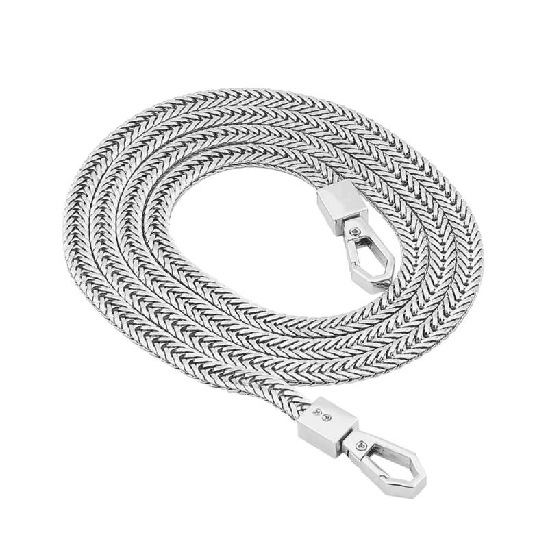 yufana Metall Taschenkette 100CM Flache Taschenkette Ersatzkette für Damenbrieftaschen Umhängetaschen Handtaschen (Silber) von yufana