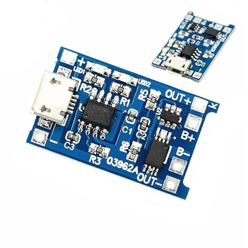 zalati Lithium -Batterie -Lademodul 10pcs 1A Power -Eingangsmodule Ladeplatine mit Schutz - Micro -USB von zalati
