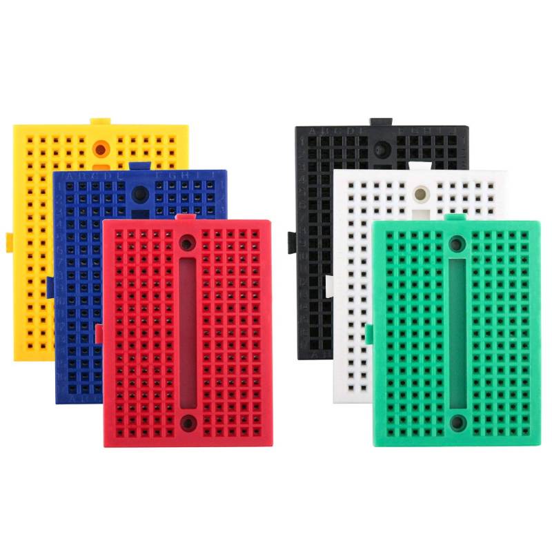 zalati Mini Breadboards 6pcs 170 Tie-Punkte kleiner lötloser Prototyp-Kit kompatibel mit Arduino Raspberry Rasp Pi Proto Project von zalati