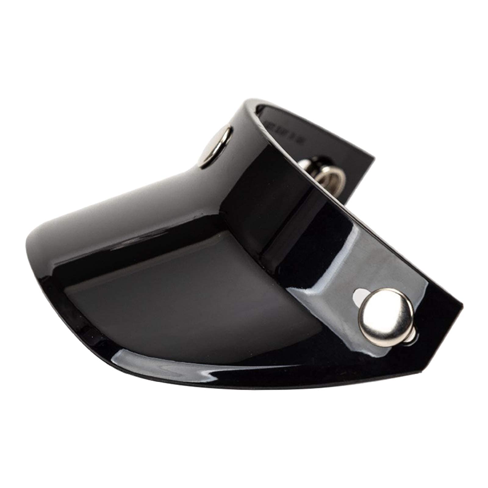 zalati Open Helmet Visor Peak Shield Retro Style for Making DIY Decorative Replacement Helmet Motorbike - Black von zalati
