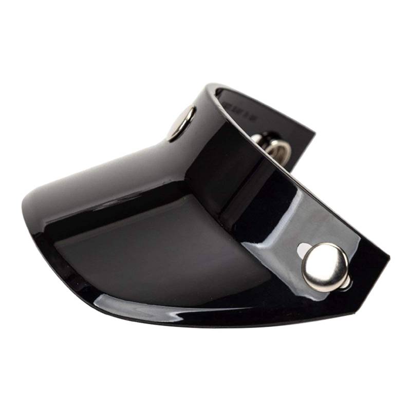 zalati Open Helmet Visor Peak Shield Retro Style for Making DIY Decorative Replacement Helmet Motorbike - Black von zalati