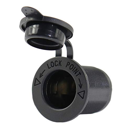 zalati Zigarettenanzünder Buchse Abdeckkappe AP208 Staubschutz Kappe Buchse Blank Autostecker Staubdicht Stecker Wasserdicht Stecker Universal für Auto Auto Auto schwarz von zalati