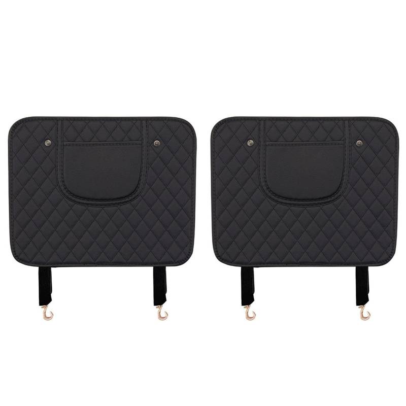 zhangbaoshun 2 Stück Auto Rückenlehnenschutz für MG 6 Hatchback 2009-2020 2021 2022 2023,Wasserdichtes Leder,Anti Kick Pad,Rücksitz Organizer mit Aufbewahrungstaschen,Sitzschutz für Auto Rücklehne von zhangbaoshun