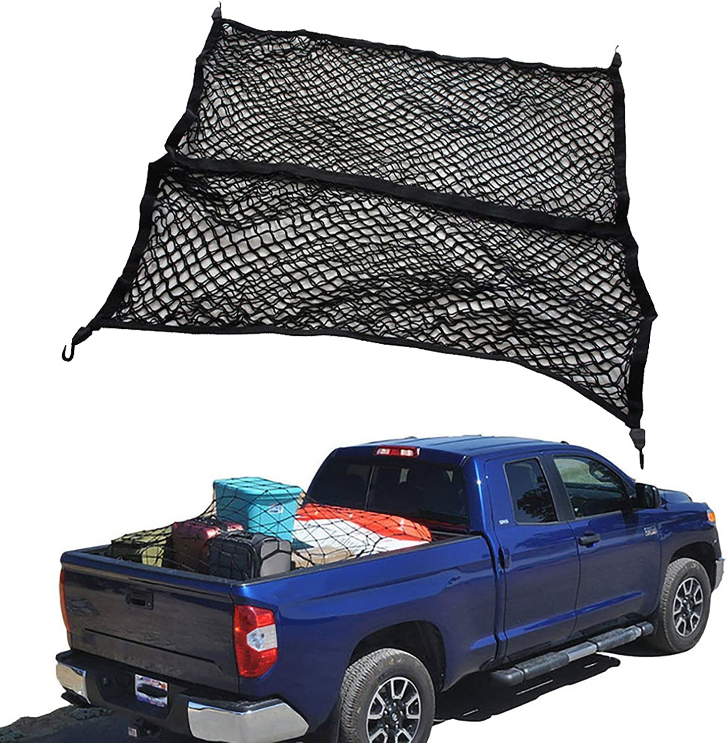 Cargo Net LKW Ladefläche Cargo Net Schwerlast-Netze für Pickup-Trucks mit Schnallen,kurzes LKW-Bett, StrapazierfäHig, für Pickup-Trucks mit Cam-Schnallen für Pickup Truck SUV Anhänger-Boot RV,Black Cargo Net LKW Ladefläche Cargo Net Schwerlast-Netze für Pickup-Trucks mit Schnallen,kurzes LKW-Bett, StrapazierfäHig, für Pickup-Trucks mit Cam-Schnallen für Pickup Truck SUV Anhänger-Boot RV,Black von zhangxin