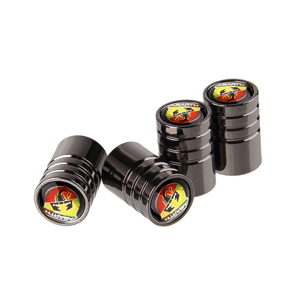 4 Stücke Auto Rad Reifen Luftventilkappe Multicolor Aluminium Reifen Ventilkappen für Abarth 595 500 695 FIAT 500 131 124 Punto 1000 204A 207A 4 Stücke Auto Rad Reifen Luftventilkappe Multicolor Aluminium Reifen Ventilkappen für Abarth 595 500 695 FIAT 500 131 124 Punto 1000 204A 207A von zingking