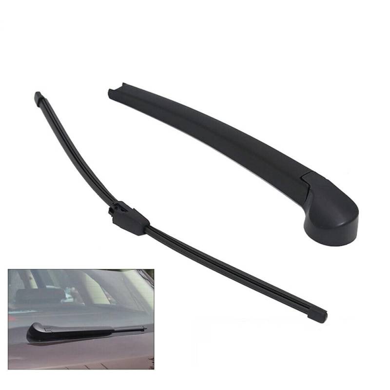 Heckscheibenwischerarm für A4 B8 2008-2013, Heckscheibe Scheibenwischer Arm & Blatt, Auto Heckwischerarm Wischerarm Wischerblatt von zingking