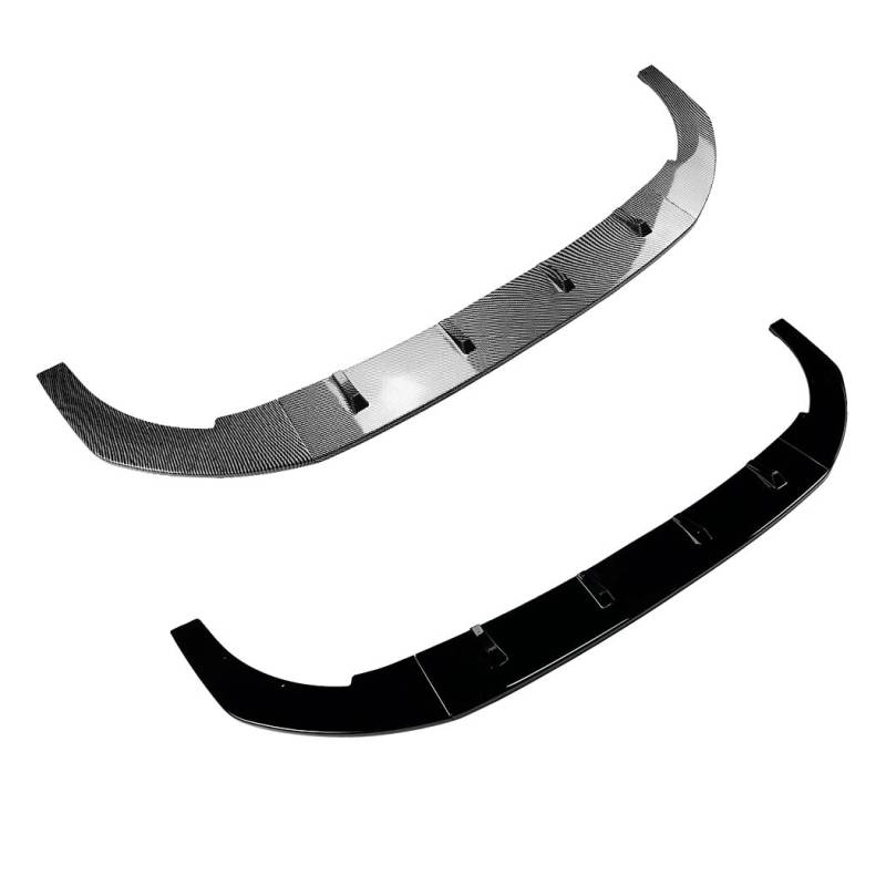 zjxcnb Auto Frontstoßstange Spoilerlippe für Volkswagen Golf 8 Golf MK8 GTI CS R, Front Diffusor Lippe AntiKollision Splitter Kit Spoiler Zubehör,Bright Black von zjxcnb