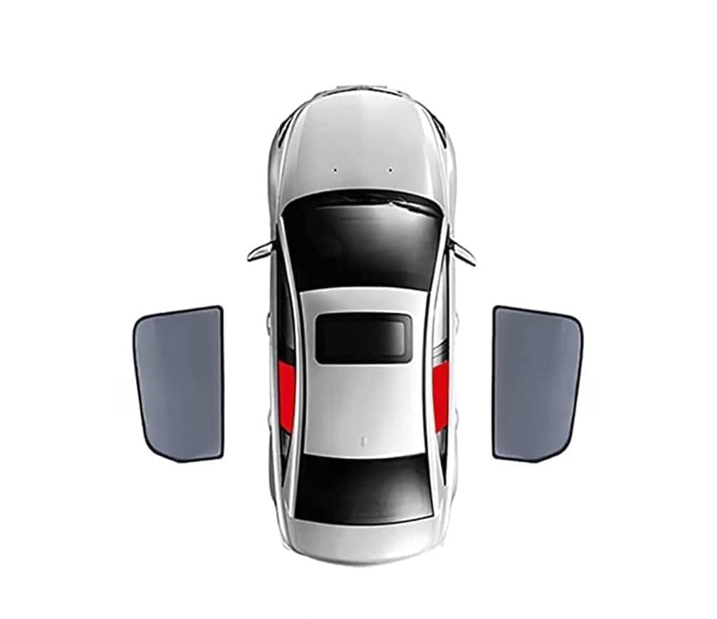 Auto Seitenfenster Sonnenschutz für Audi Q2 SQ2 (2016–2020 2021 2022 2023 2024), Vordere Hintere Seitenfensterschutz Privatsphäre Atmungsaktives Zubehör UV-Strahlen,2 Pieces Behind von zjxmnb