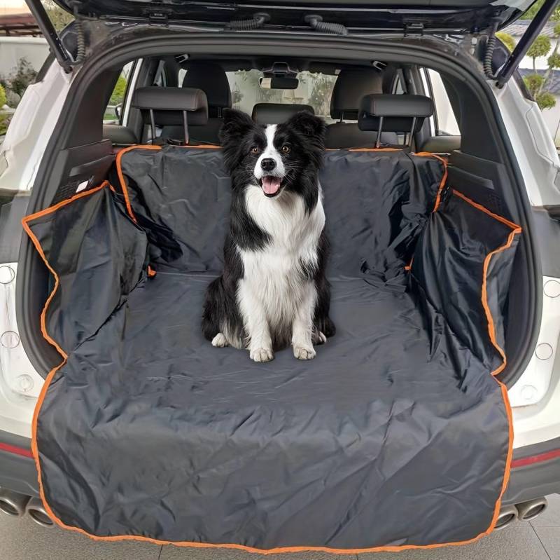 zjxwnb Auto Kofferraum Hundedecke, Für Audi Q7 e-tron SUV Plug-in-Hybrid 2016-2018 Reißfeste wasserdichte Kratzfest Kofferraum-Hundematte Pflegeleicht mit Seitenschutz,B von zjxwnb