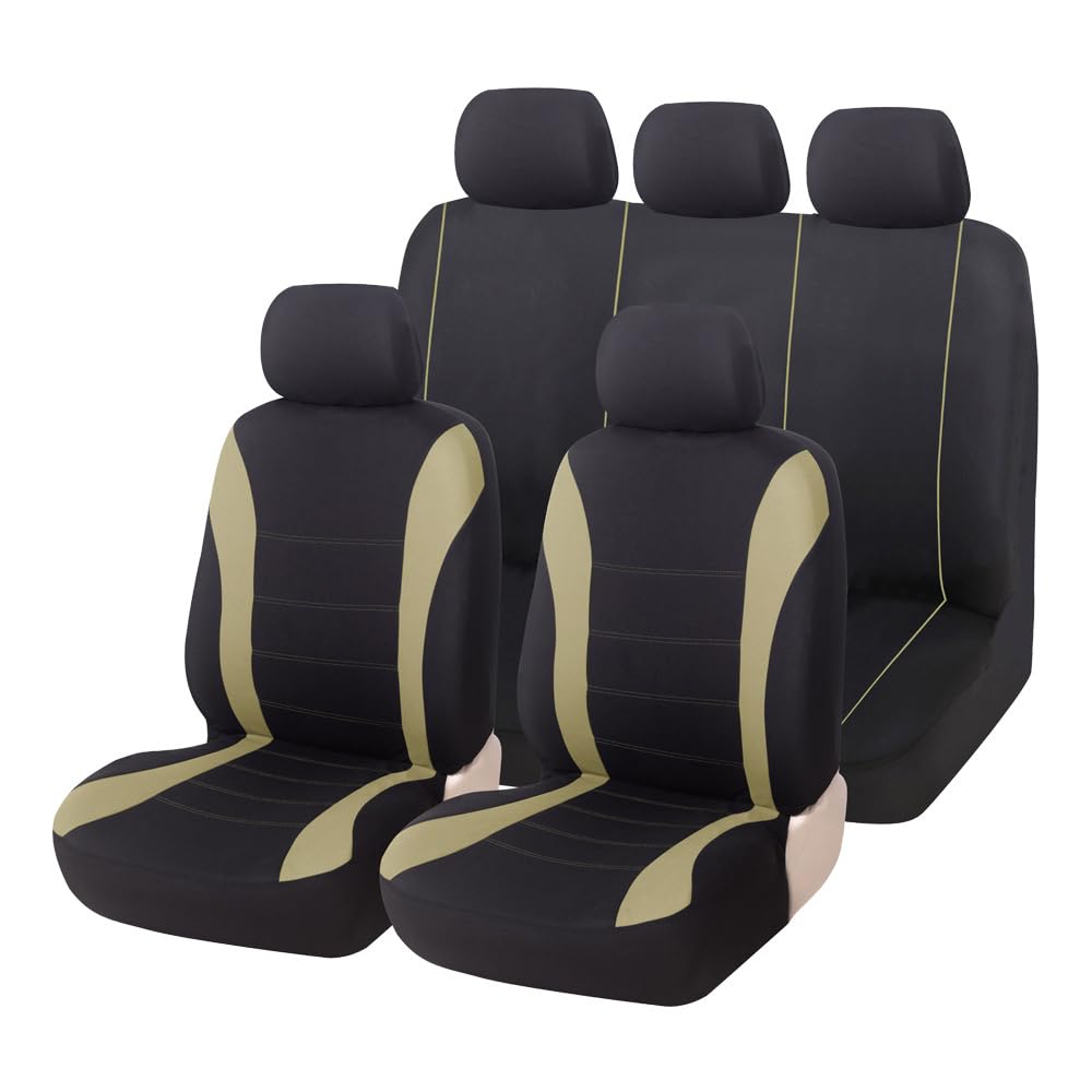5 Sitze Alles Inklusive Auto Sitzbezüge Sets für Hyundai I30 I30N 2018 2019 2020 2021, 9 pcs Auto Sitzbezüge Sets Weich Autositzbezüge Kompletter Satz,Beige 5 Sitze Alles Inklusive Auto Sitzbezüge Sets für Hyundai I30 I30N 2018 2019 2020 2021, 9 pcs Auto Sitzbezüge Sets Weich Autositzbezüge Kompletter Satz,Beige von zllkj