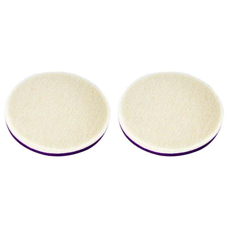 ZVIZZER 2X Doodle Wool-Pad Polierpad Polierscheibe weiß 155/15 mm von zvizzer