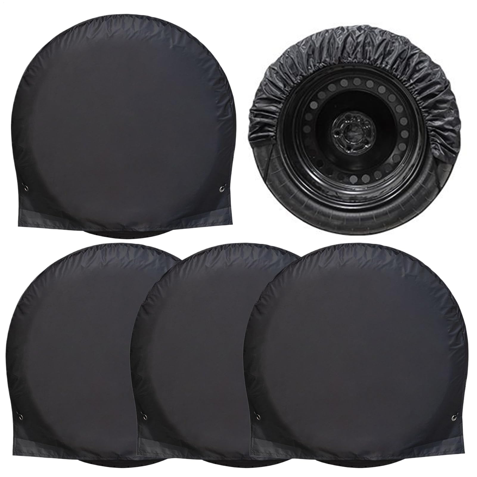 Tire Cover with Elastic Durabled Bixing Straps Provides 4X Wheel Protection for Cars, Trucks, Rvs, and Caravans, Offering Sun and Extended Life in All Weather Conditions Tire Cover with Elastic Durabled Bixing Straps Provides 4X Wheel Protection for Cars, Trucks, Rvs, and Caravans, Offering Sun and Extended Life in All Weather Conditions von zwxqe