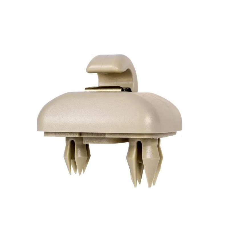 zyppk 1/2-teiliger Auto-Sonnenblenden-Clip, passend for A1, A3 S3 A4 S4 Allroad A5 S5 Q3 Q5 8U0857562A Innenaufhänger-Hakenclip-Halterung Halteclip für Auto-Sonnenblende(Beige-1pcs) von zyppk