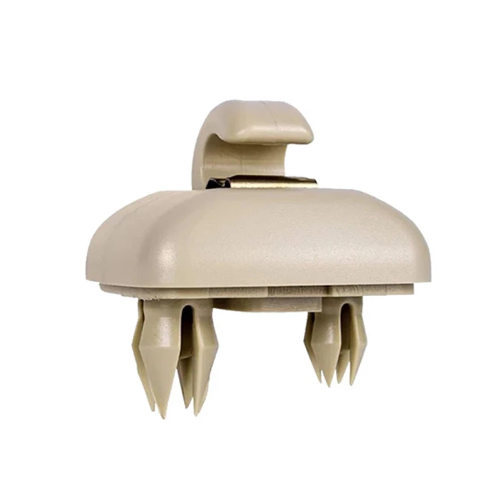 zyppk 1 Stück Sonnenblendenclip, passend for A1, A3 A4 A5 Q3 Q5 S3 S4 S5 TT Allroad 8U0857562A Innenraumhalter, grau, Hakenhalterung Halteclip für Auto-Sonnenblende(Beige) von zyppk