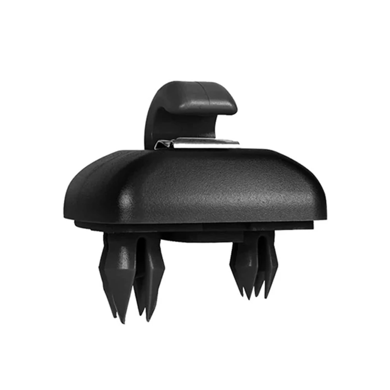 zyppk 1 Stück Sonnenblendenclip, passend for A1, A3 A4 A5 Q3 Q5 S3 S4 S5 TT Allroad 8U0857562A Innenraumhalter, grau, Hakenhalterung Halteclip für Auto-Sonnenblende(Black) von zyppk