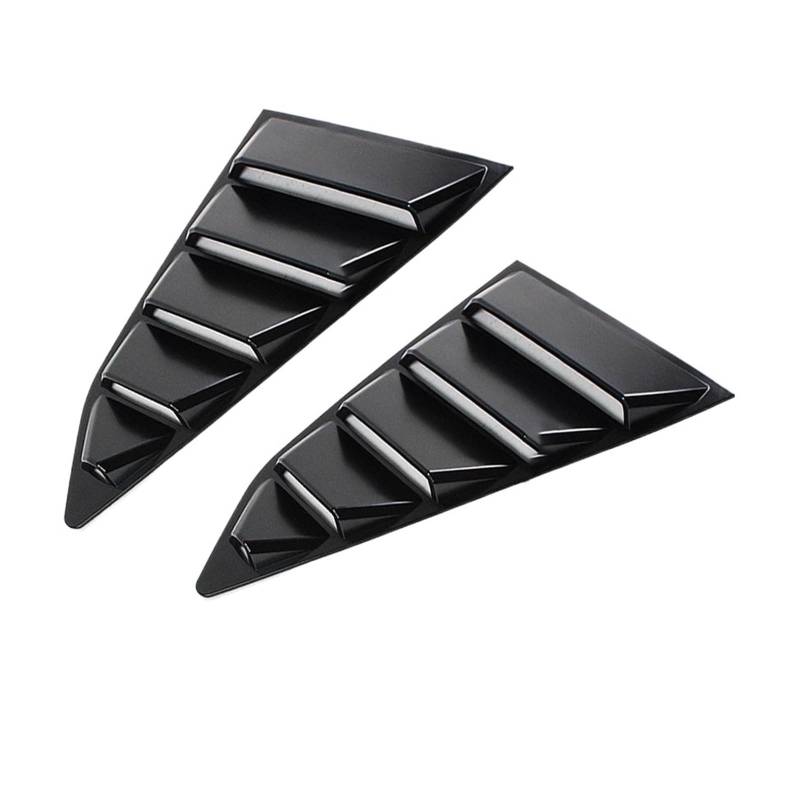 zyppk 1set Auto Heckscheibe Lamellenverkleidung, passend for Chevrolet, Camaro 2016-2022 Autofenster Heckscheibenrollo-Zierleiste(Glossy Black) von zyppk