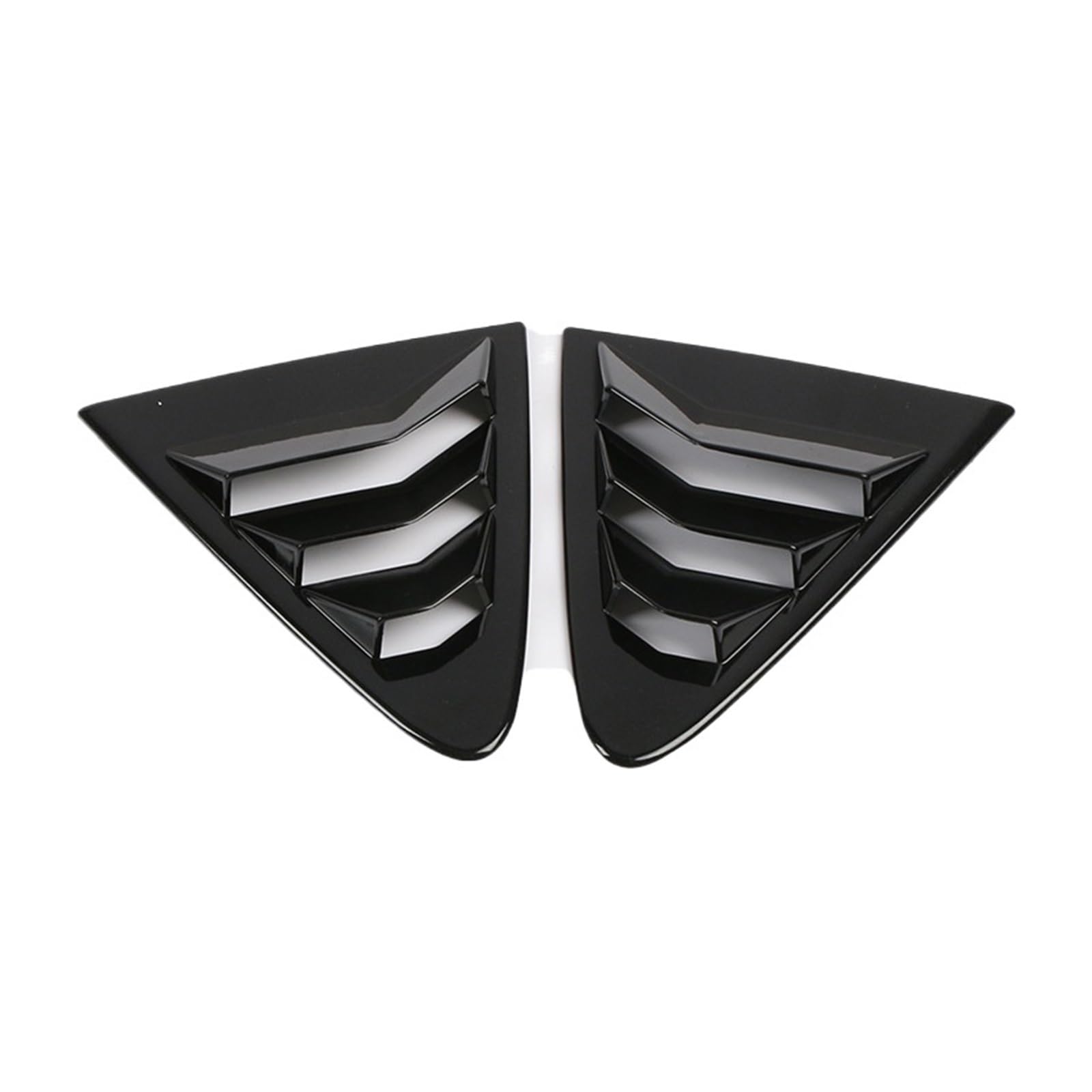 zyppk 2 Stück Auto-Heckklappen-Abdeckung, passend for Toyota, Corolla Sedan 2019–2022, Lamellenfenster Heckscheibenrollo-Zierleiste(Bright Black) von zyppk