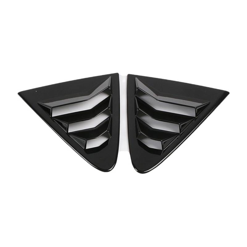 zyppk 2 Stück Auto-Heckklappen-Abdeckung, passend for Toyota, Corolla Sedan 2019–2022, Lamellenfenster Heckscheibenrollo-Zierleiste(Bright Black) von zyppk